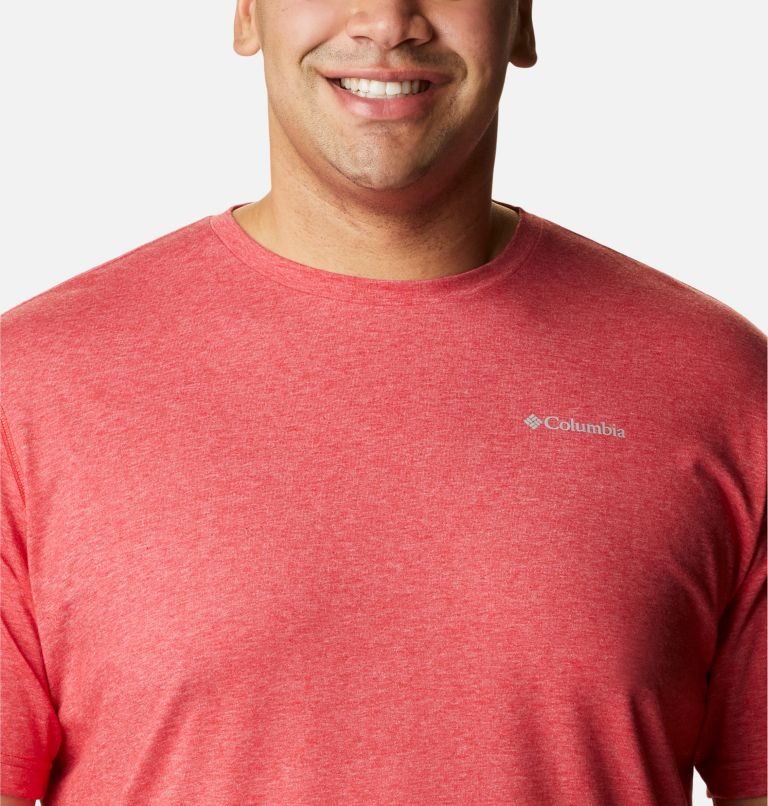 Men's Columbia Thistletown Park Crew T Shirts Red | Plus Size CA-L65AC